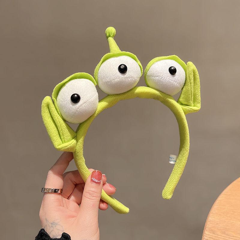 Three-Eyed Sulley Cartoon Headband: Cute Plush Hair Accessory for Photos & Fun