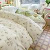 Luxury 100% Cotton Floral Duvet Cover Set 3-Piece (1 Duvet Cover + 2 Pillowcases) - Wrinkle-Free, Hotel Quality Bedding Set