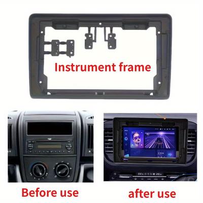 For Android Car Radio Frame Kit for PEUGEOT Boxer/ for FIAT Ducato/ Citroen Jumper 2006+ Auto Stereo Fascia Trim Bezel Faceplate