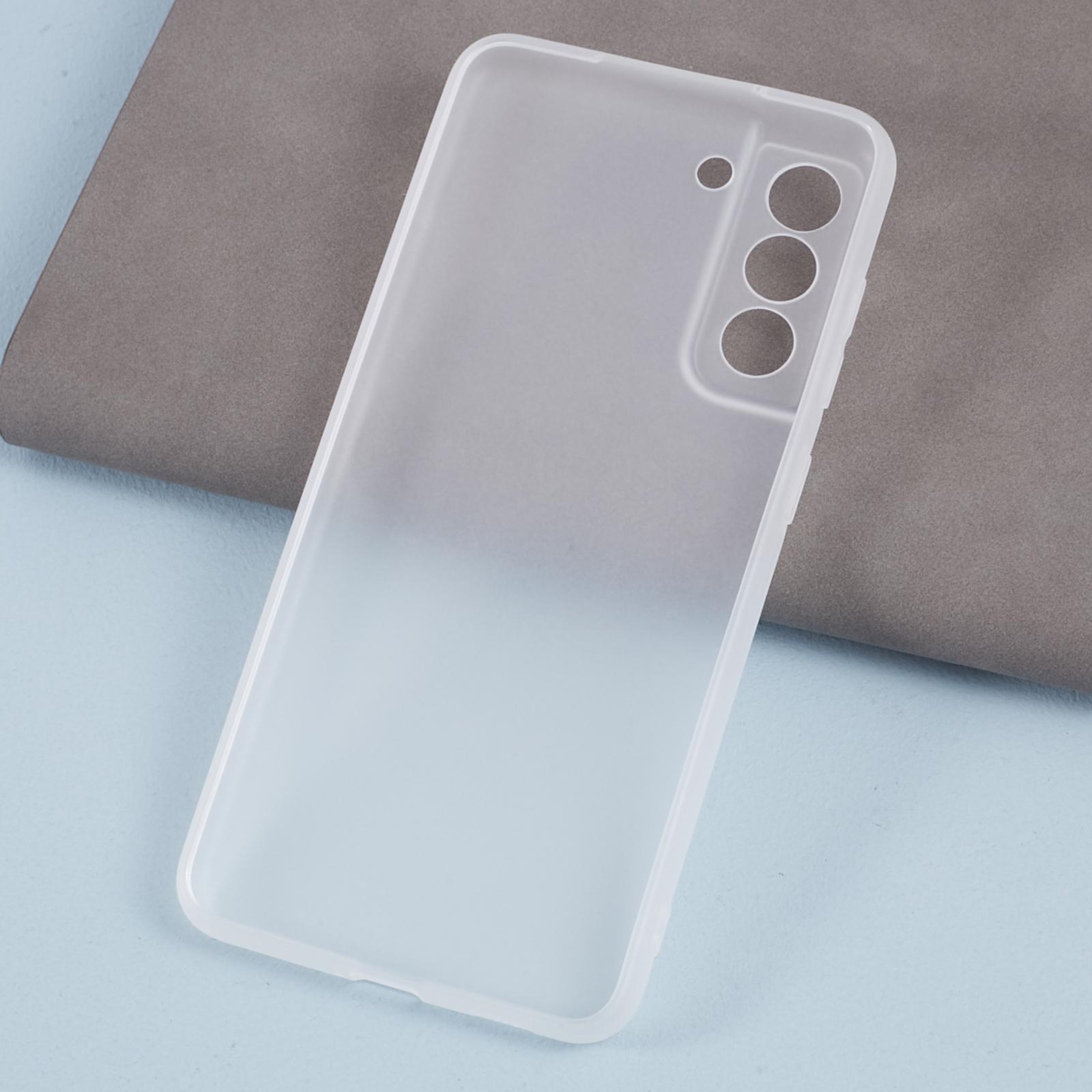 

For Samsung Galaxy S21 FE 5G Case Anti-scratch TPU Phone Cover (Precise Cutout) Clear White