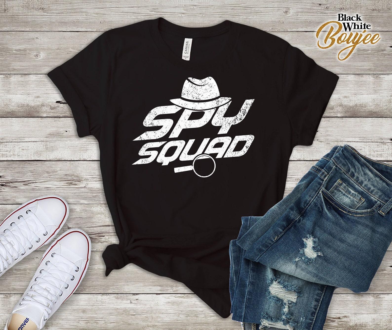 Kids Spy Squad Shirt Funny Birthday Costume S