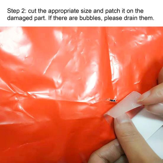 1 Roll/5Pcs Repair Sticker Waterproof Cuttable Self-adhesive Repair TPU High Stickiness Swimming Pool Sticker Water Sports