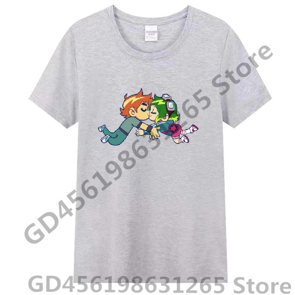 Scott Pilgrim Takes Off T Shirt UnisexWomen Harajuku Kawaii Tops Y2k Unisex Anime Tees Fashion Tops Casual Boysgirls Clothing