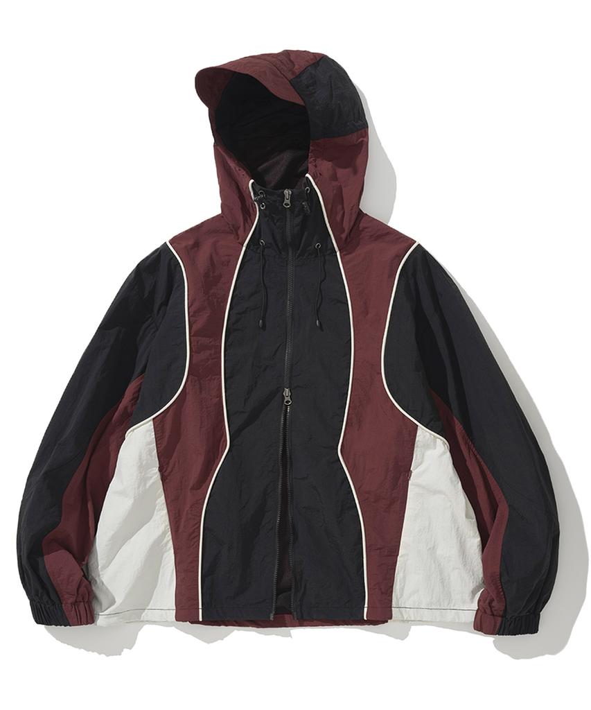 Not4Nerd Color Block Nylon Windbreaker Jacket - Black