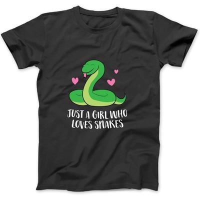 Just a Girl Who Loves Snakes Cute Snake Girl Long Sleeve, T-Shirt, Sweatshirt Hoodie for Men, Women, Kids