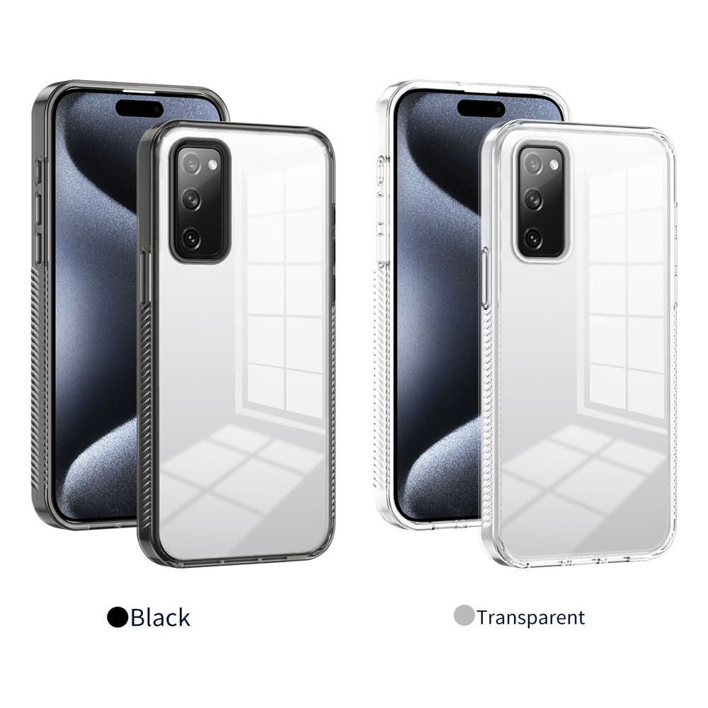 KEYSION Transparente Hülle für Samsung S20 FE 5G Weiches TPU+PC Rutschfest HD Klar Stoßfest Handy-Rückseite für Galaxy S21 FE 5G