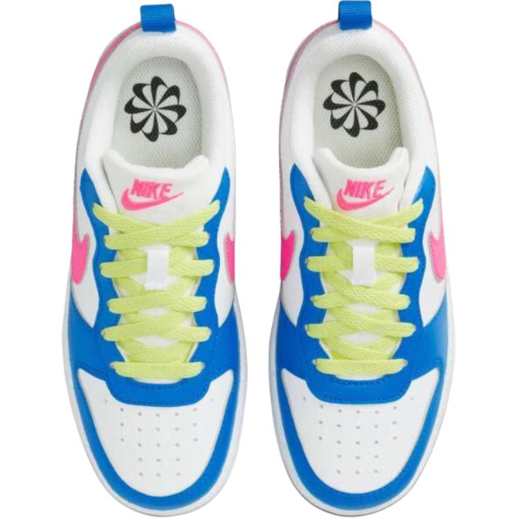 Nike Court Borough Low Recraft GS Photo Blue Hyper Pink Kids Sneakers White Light-Lemon-Twist IH0644-161