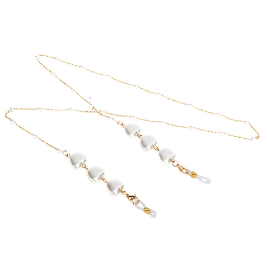 Heart Shaped Decoration Face Cover Chain Metal Exquisite Glasses Chain Lanyard