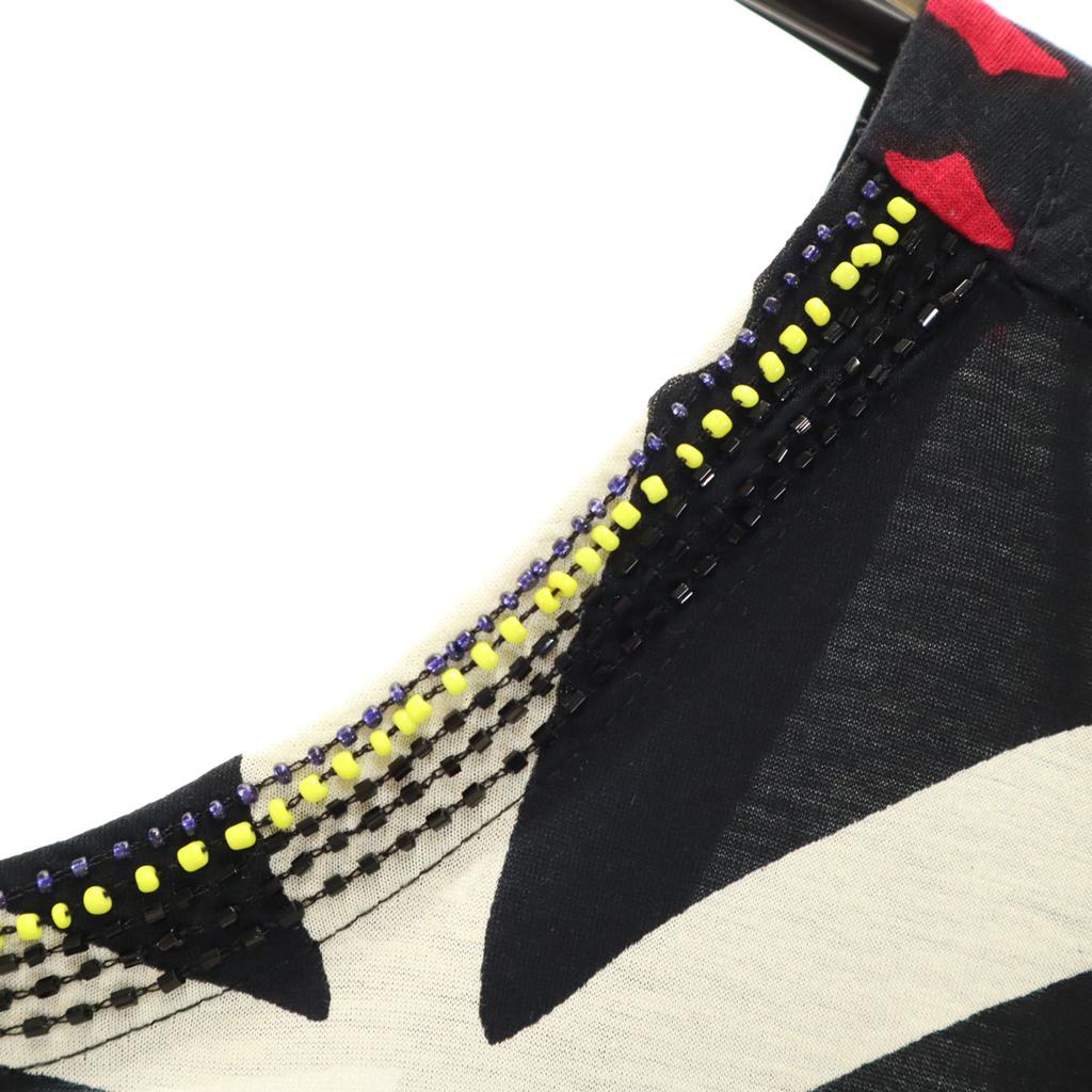 Desigual Floral French sleeve Cut S black Women Used