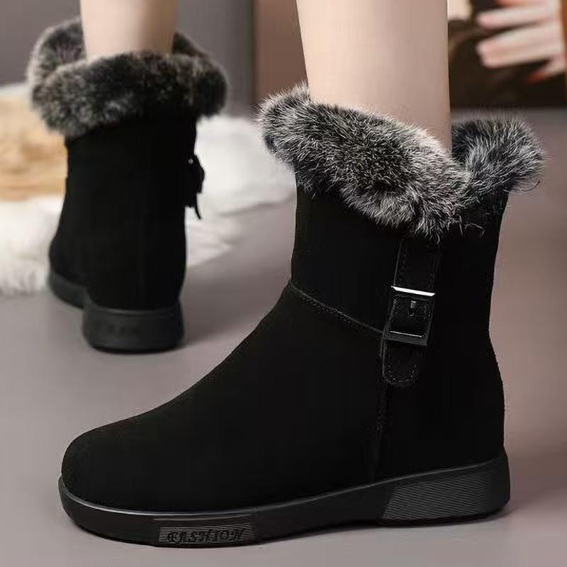 Women's Winter Fashion Warm Snow Boots with Plush Thick Comfortable Non Slip Shoes