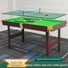 Foldable 2-in-1 Kids Pool & Ping Pong Table - Indoor American Black Eight Style
