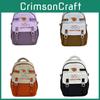 Nylon Educational Cartoon Backpack With Spacious Design For School Use Student