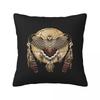 Native Mandala Owl American  Square Pillowcase Cushion Cover Pillow Case Throw Pillow Cover for Home Sofa Living Room