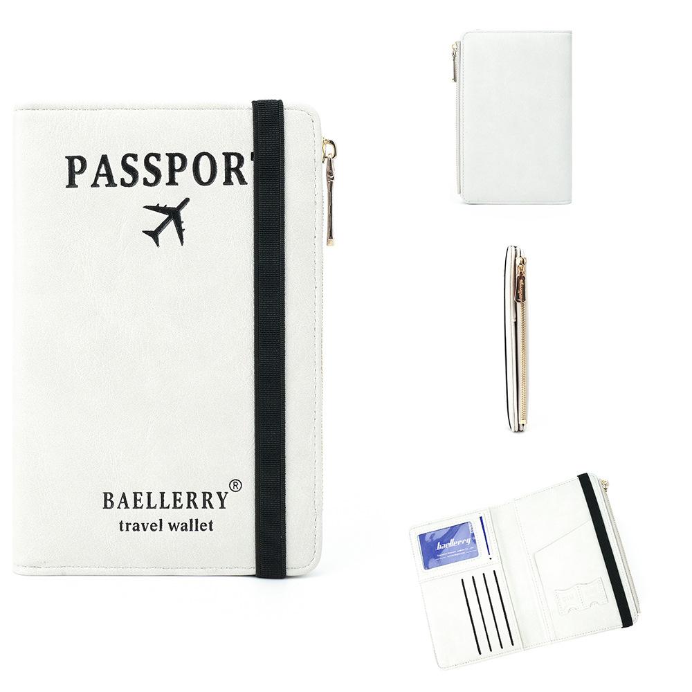 Baellerry Men and Women Short Purse Zipper Coin Purse Travel Wallet Passport Holder Unisex Card Holder