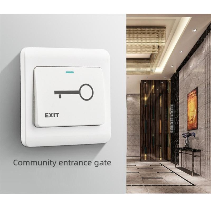 Concealed Installation Door Switches Button Plastic Access Control Switches Door Entry Button for Door Access Control