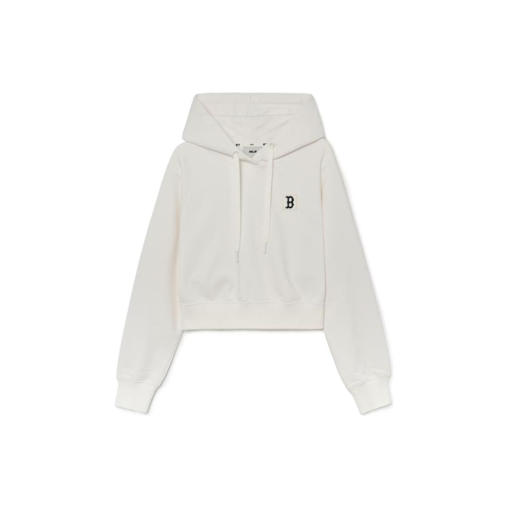 New MLB Sweatshirt Unisex Ivory White 3FHDB0231-43IVS