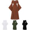 Elegant Renaissance Style Off Shoulder Ruffled Long Sleeve Dress For All Genders