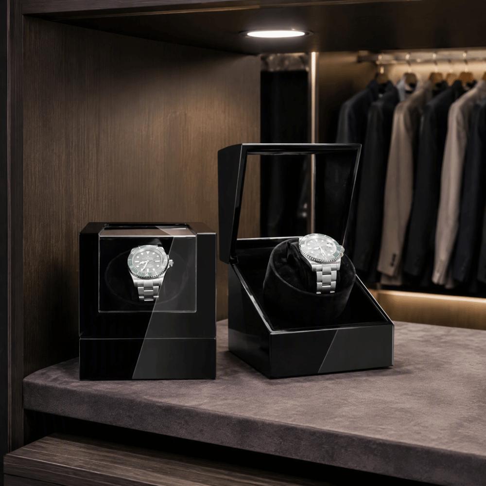 Ultra Quiet Single Watch Winder Storage Mechanical Watch Winder Watch Rotator Travel Use