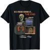 Blockbuster Rewind At the End Horror Movie Skeleton Vintage T-Shirt