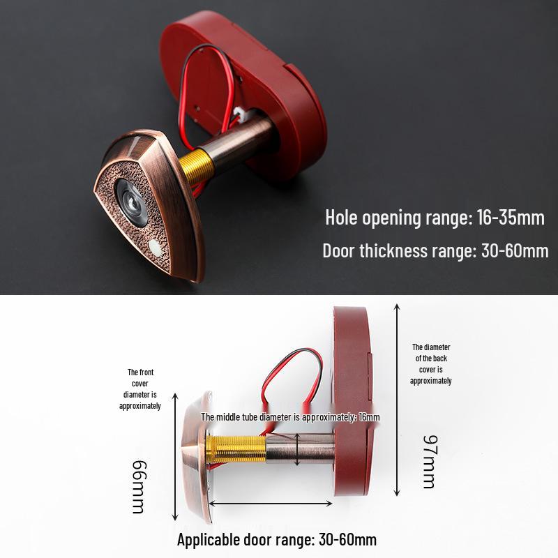 

Універсальний антивандальний вічко та камера з дверним дзвінком
