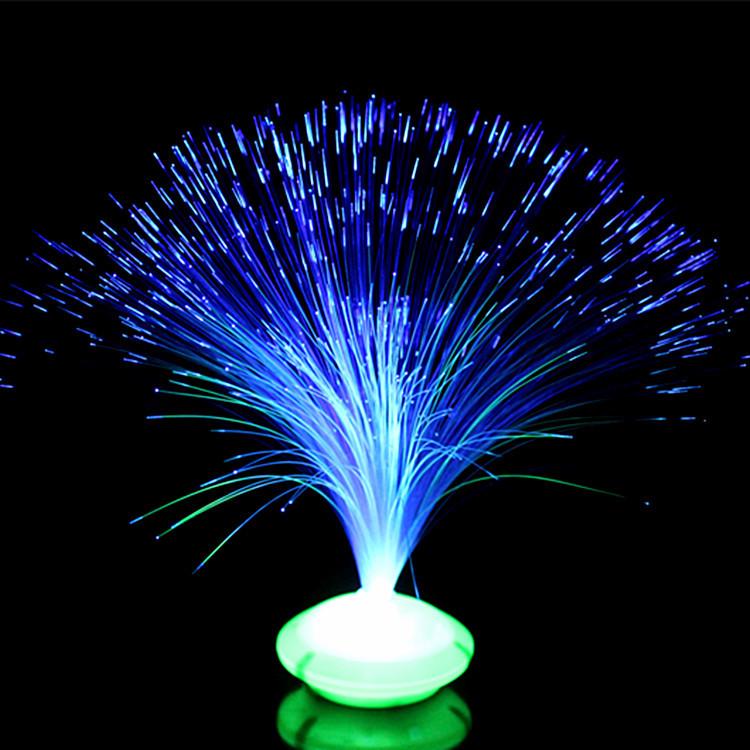 Romantic Luminous Fiber Optic Flower Toy, Colorful Flashing Baby's Breath, Perfect for Night Markets.