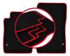 Velour Floor Mats with Red Edge For: Mercedes SLK R171 Coupe (2004-2011)