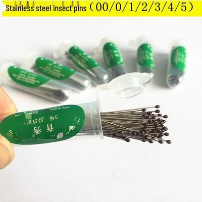 Insect Pins - Free Shipping: Stainless Steel Specimen and Spreading Resin Head Pins, 1 Bottle Included