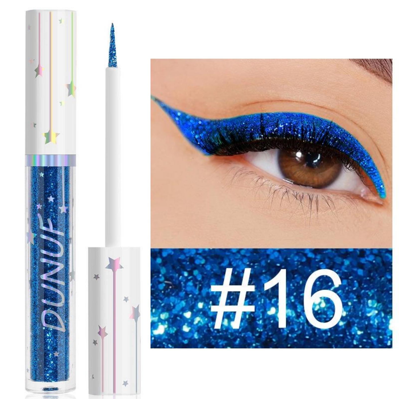 

1PC Colorful Shiny Liquid Eyeliner - Flashing, Waterproof, Silky, Long-lasting, Ideal for Beginners, Beauty Makeup