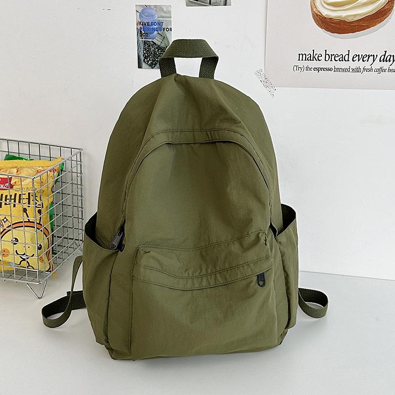 

Студенческий рюкзак для учеников средней школы, дорожный рюкзак для студентов, женский рюкзак большой вместимости зелёный