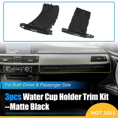 3PCS Car Cup Holder Set Trim Divers Passenger Side for BMW 3Series 51459173463