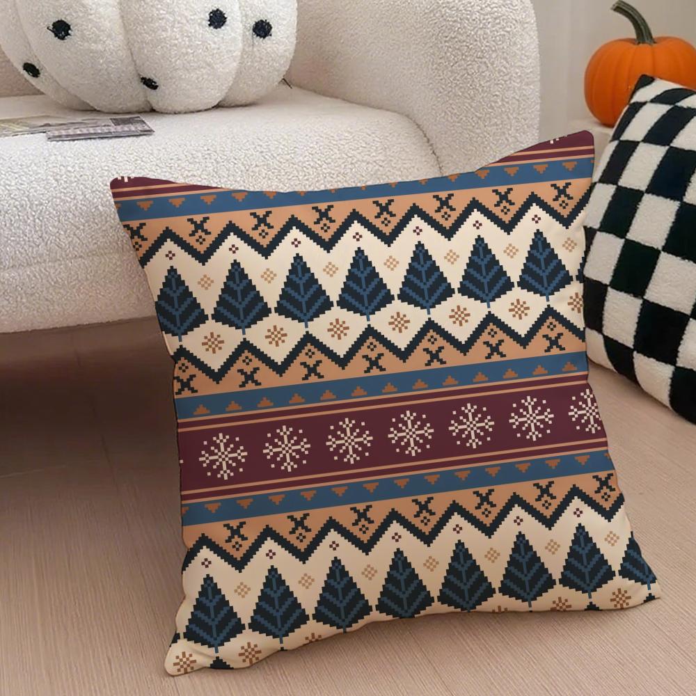 Style Exotic Moroccan Cushion Cover Throw Pillow Cover Hidden Button Durable Polyester Chair Cushion