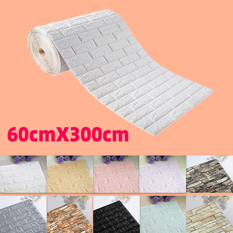 Autocolante de perete 3D Imitație cărămidă Decor dormitor Impermeabil Tapet autoadeziv Panou moale pentru Home Living Decor Bucătărie