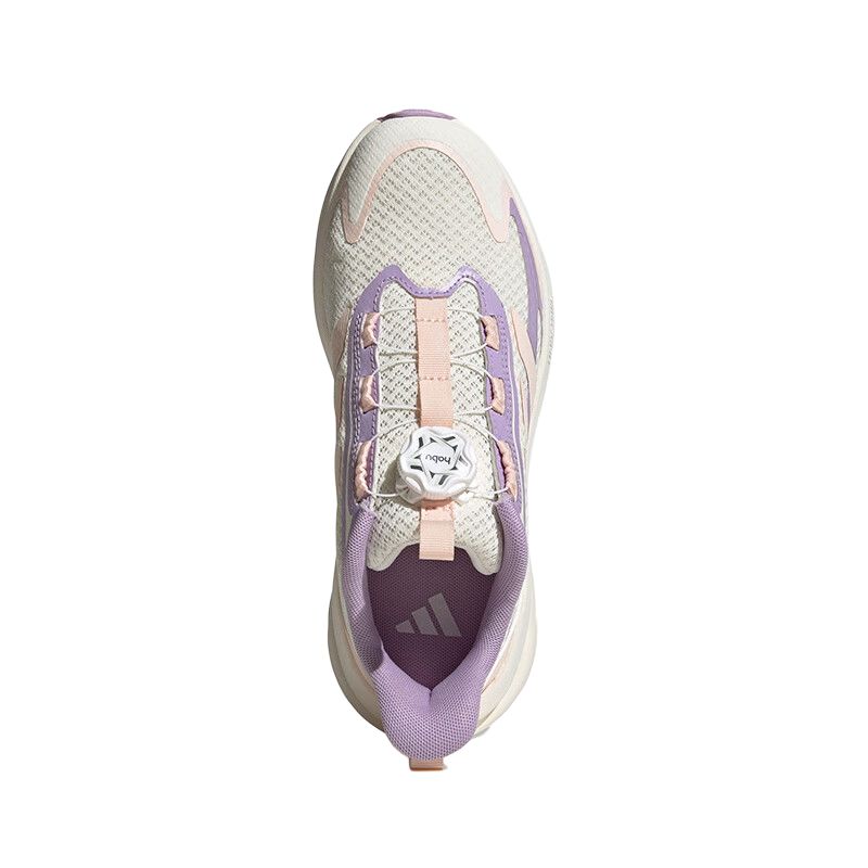 adidas Lightdart Confortável Versátil Moda Antiderrapante Durável Rebound Respirável Cano Baixo Tênis de Corrida Tênis de Corrida Infantil Roxo Rosa KJ3966