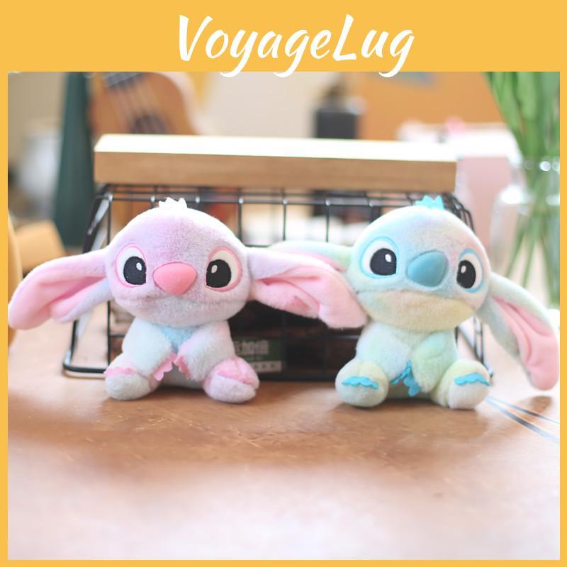 Cartoon Animals Rainbow Plush Keyring Doll For Bag Decoration Use Daily