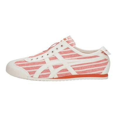 Zapatillas Unisex Mexico 66 Slip-On Crema Naranja Rayas Finas 1183A239-801