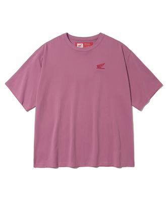 PHYPS MOTORCYCLE Original Wing Small Logo T-Shirt Dark Pink