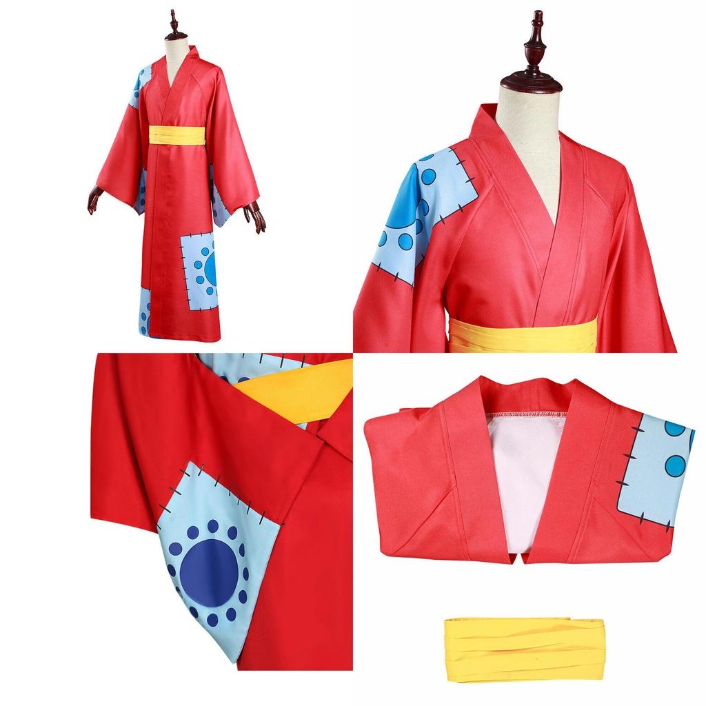 One Piece Wano Land Cosplay Kostüm für Monkey D. Luffy Fans