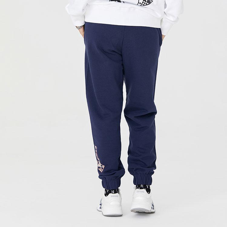 New MLB Knitted Sweatpants Unisex Navy Blue 3APTI0126-50NYD