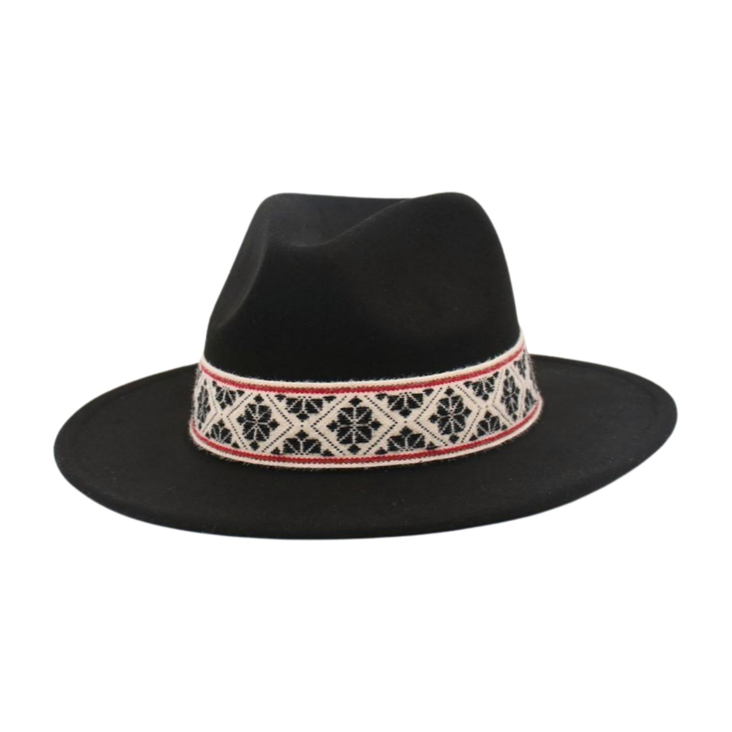 

Top Hat Men S And Women S French Flat-Brimmed Travel Niche Cowboy Hat free size [taiping d]