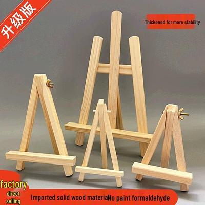 Mini Cavalletto Pieghevole in Legno a Treppiede per Bambini per Esposizione Artistica da Tavolo