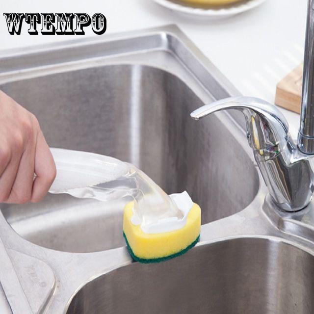Brand Dishwashing Scrubber Bowl Cleaning Brush Scouring Pad Pot Pan Wash Kitchen Cleaner