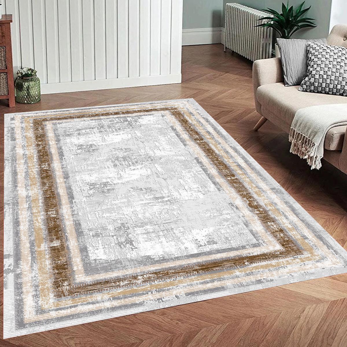 

Rovigo Home Моющийся ковер с принтом RV146-FNL451 50x80 коричневый