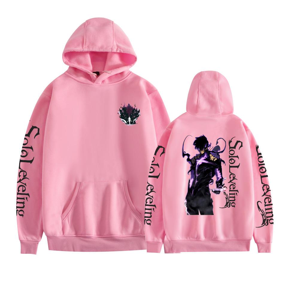 Solo Leveling Anime Mens Hoodie Sweatshirt CARTOON Hoodie Pullover Unisex Oversized Sweatshirt