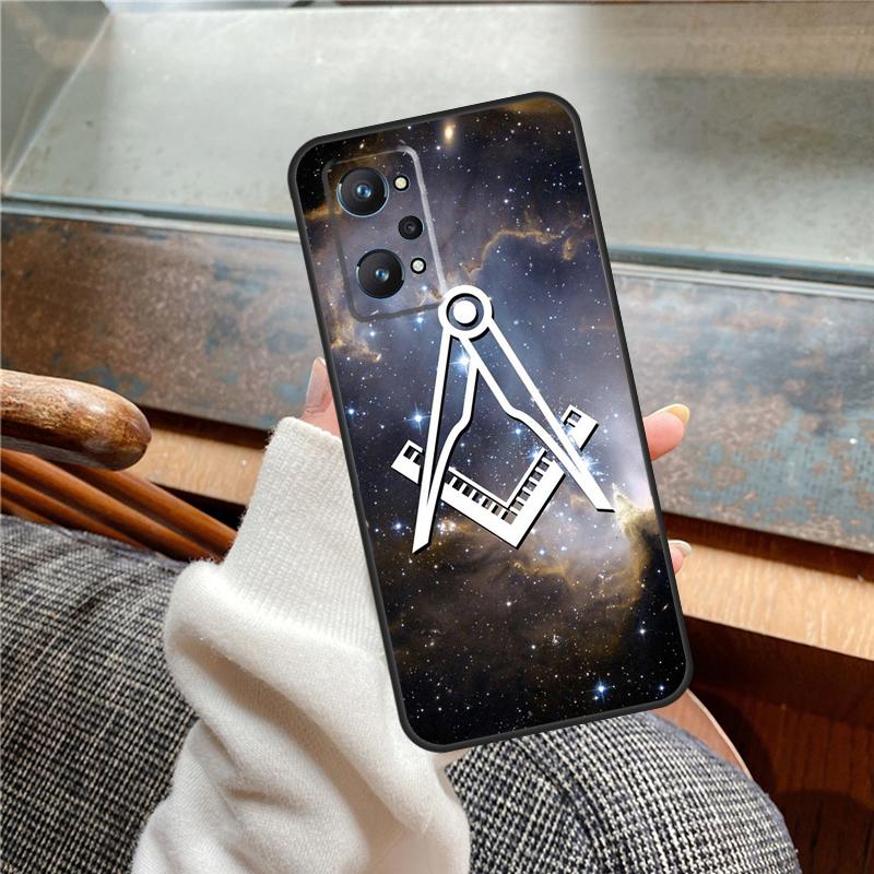 Freemasonry Logo Symbol Case For Realme 15 Pro GT7 GT6 11 12 13 14 Pro Plus C55 C51 C53 C35 C33 C61 C65 C67 C71 C75