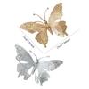 1pc 25cm simulation mesh glitter butterfly decoration Christmas tree decoration pendant living room decoration   Christmas tree embellishment