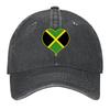 2026 Jamaica Flag / Jamaican Heart Baseball Cap Golf Hat Winter Hat Tea Hat Ball Cap For Women 2025 Men's