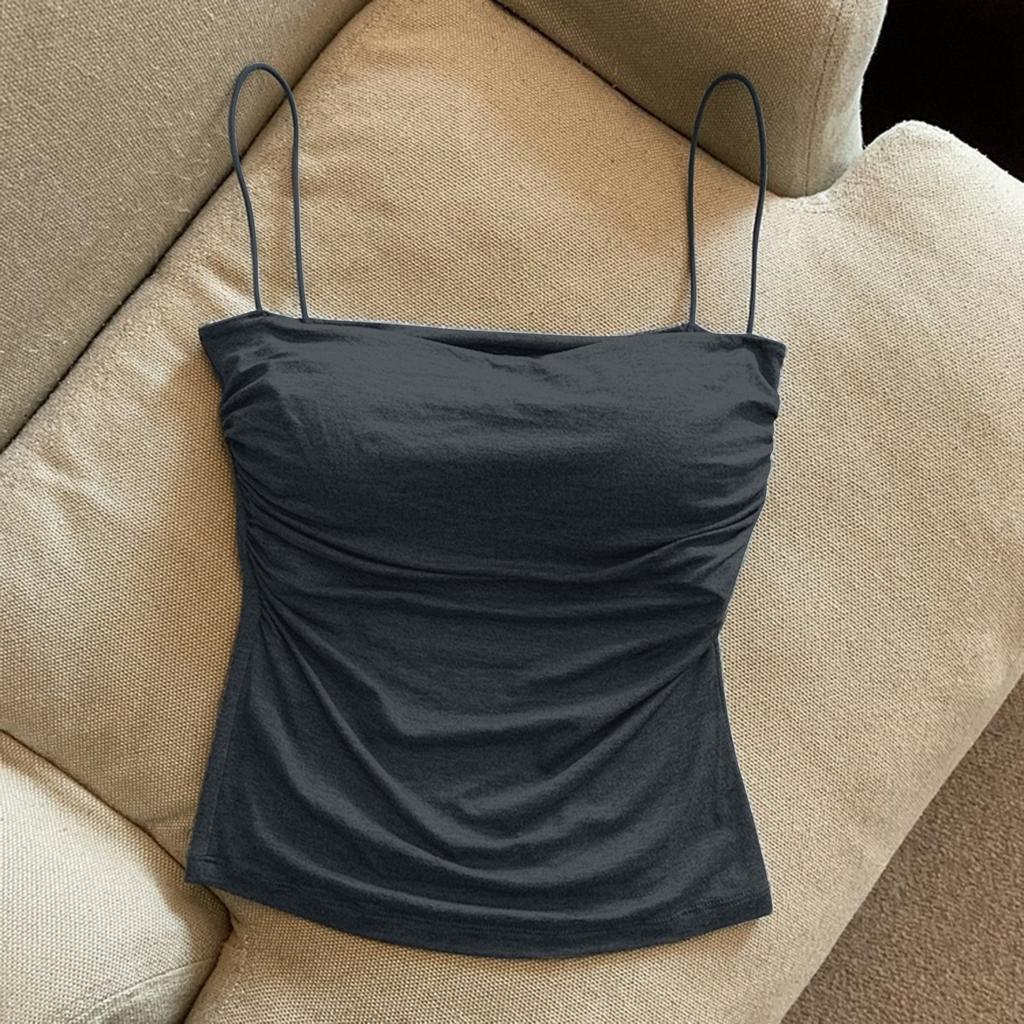 Women's Fashion Camisole, Pleated Camisole Vest For Women In Summer