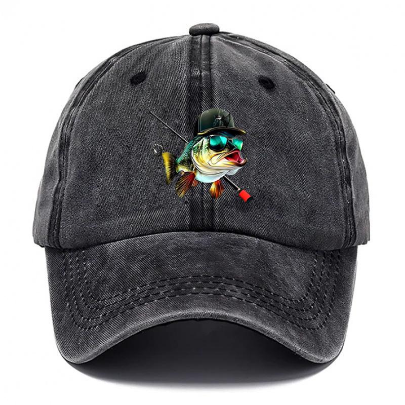 pc Cartoon Fish Style Printed Baseball Hat Hats for Men Hat for Women Breathable Baseball Caps Outdoor Hat Adjustable DAD