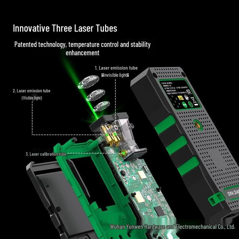 Shen Da Wei Green Outdoor High-Precision Laser Rangefinder - Infrared Distance Measuring Tool