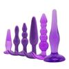 Non Vibrating Butt Plugs Purple Silicone Trainer Butt Plugs Set Beginner Bdsm Anal Training Kink